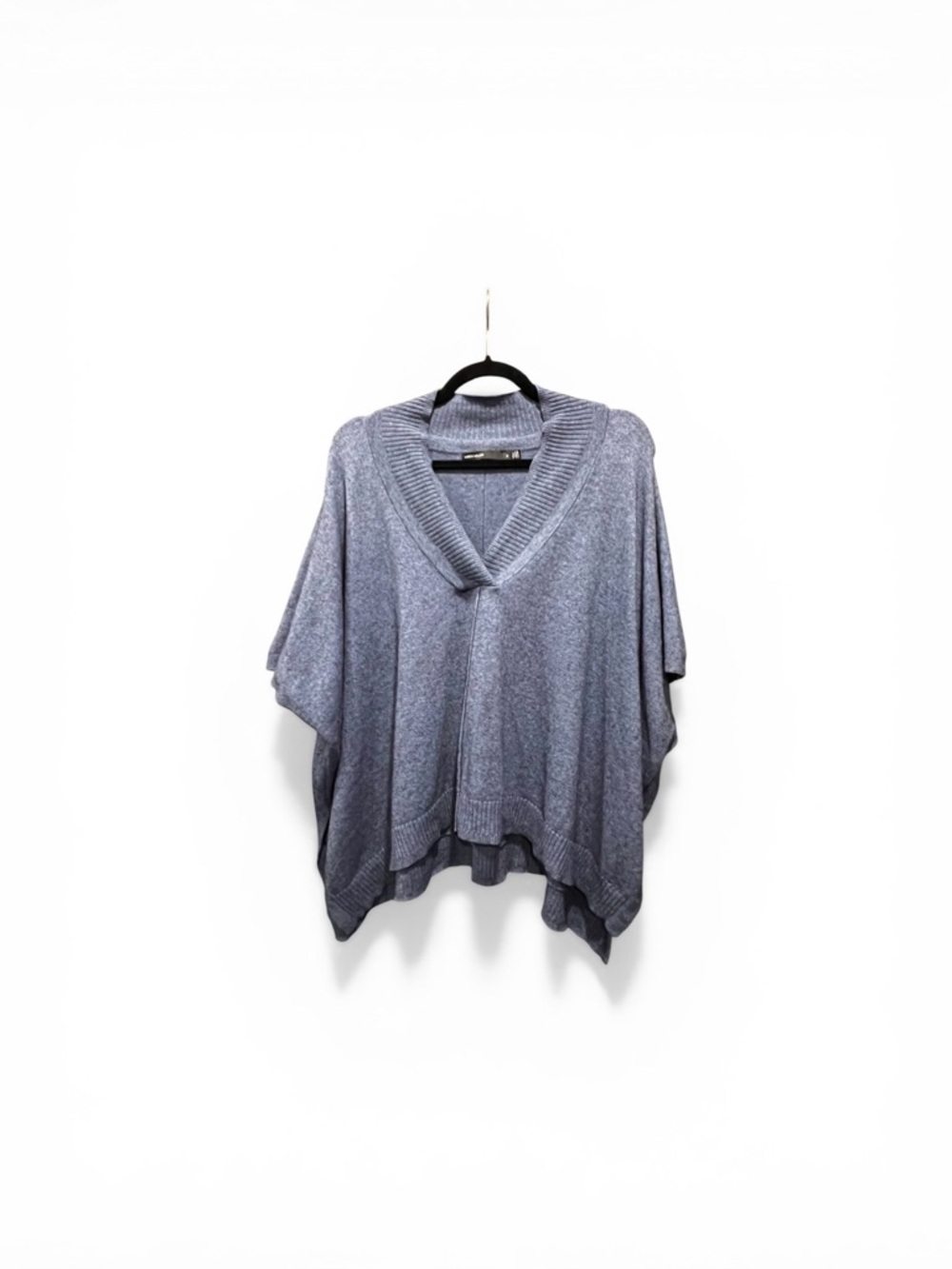 Karen Millen Lightweight V-Neck Poncho in Blue Oversized
